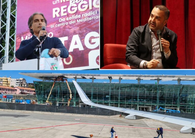 Falcomatà Cannizzaro vetrata nuovo aeroporto