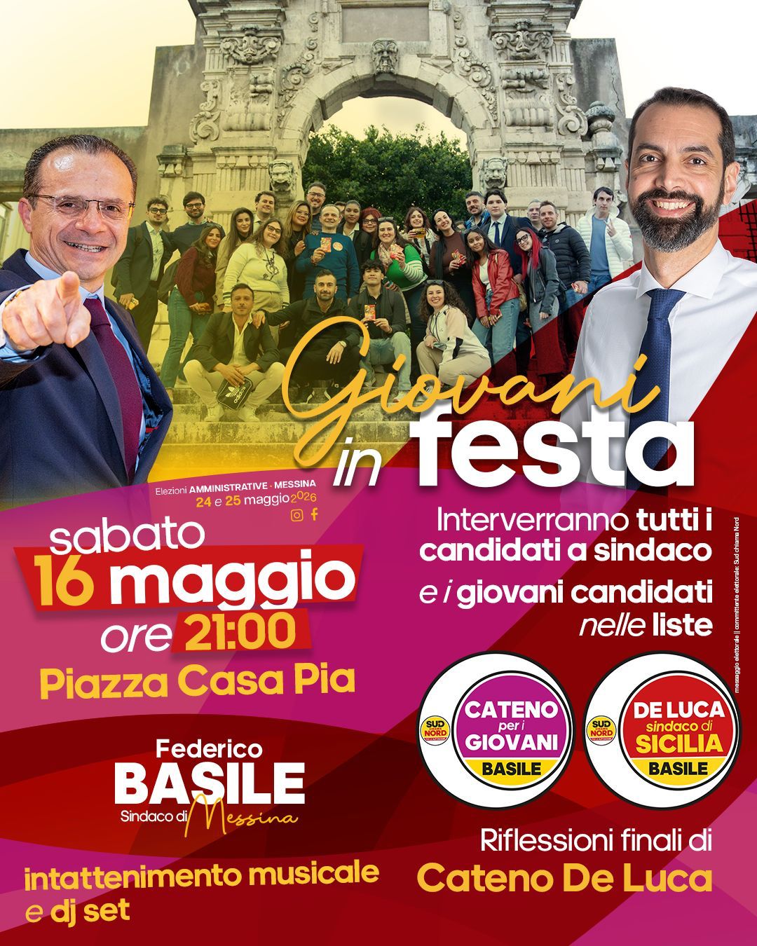 Giovani in Festa de luca e basile