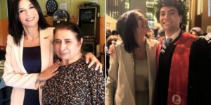 Giusi Princi con mamma e figlio