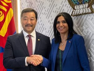 Giusi Princi e vicepresidente del Parlamento della Mongolia