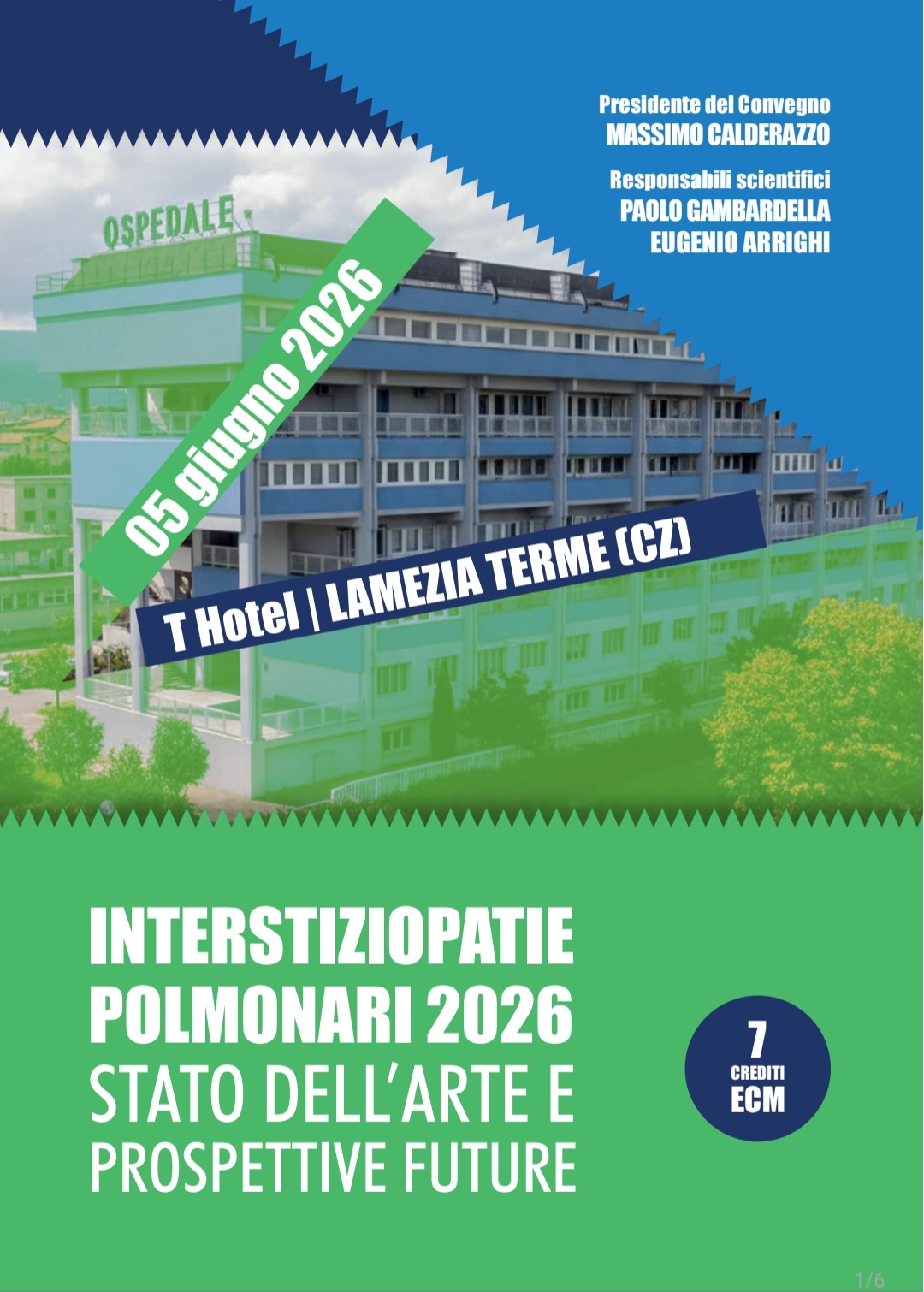 Lamezia Terme ospita il convegno sulle interstiziopatie polmonari