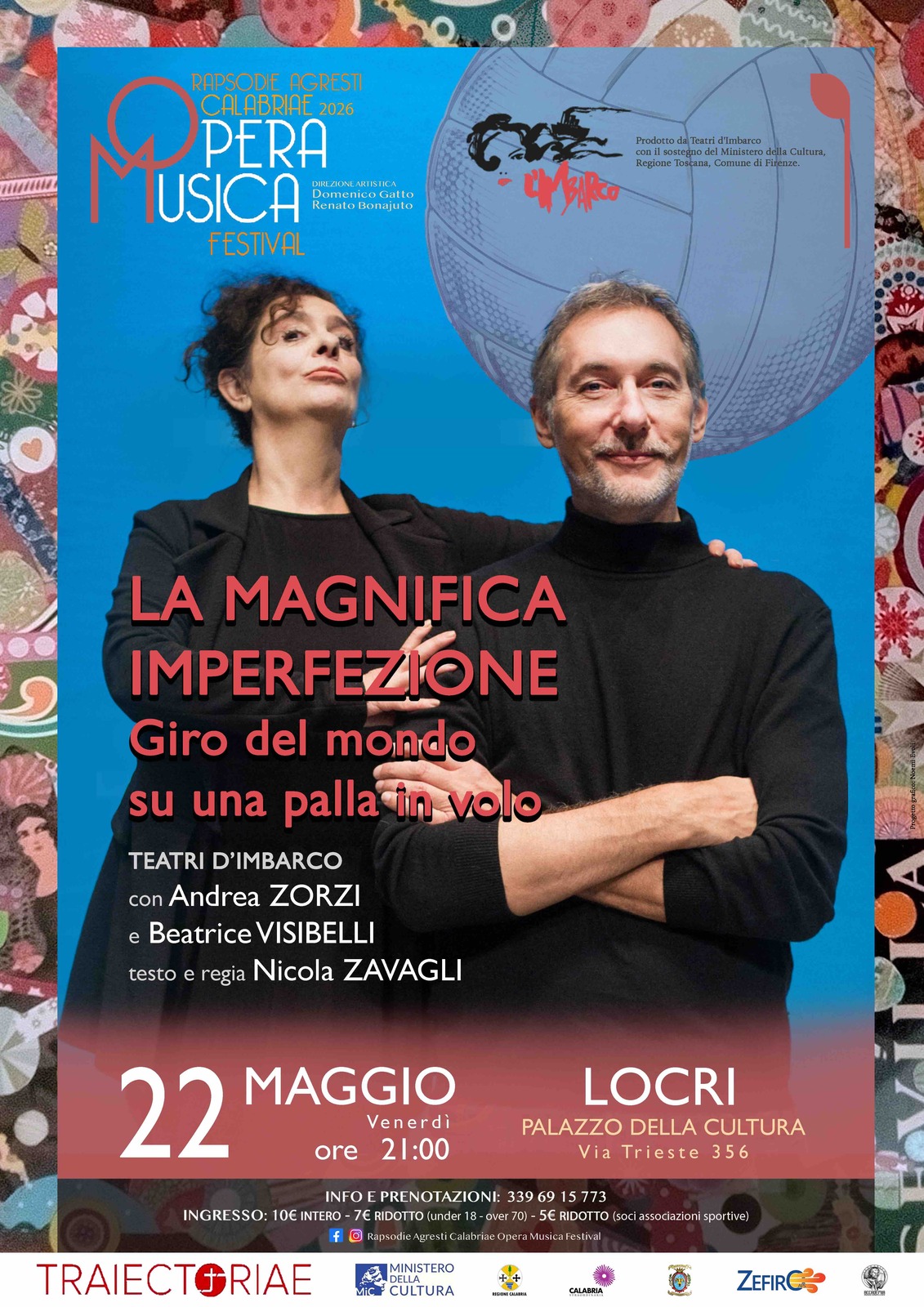 Locandina spettacolo LA MAGNIFICA IMPERFEZIONE - Locri