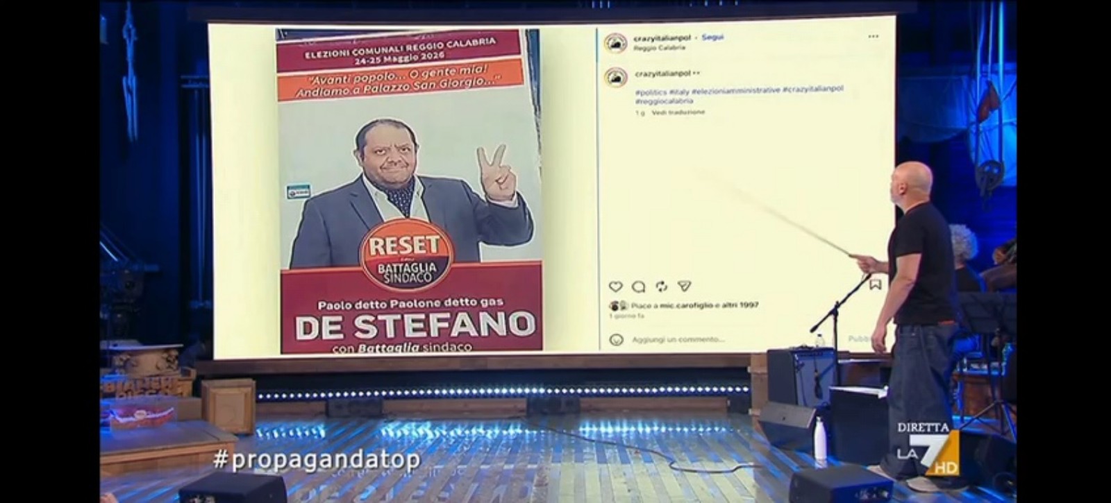 Paolone detto Gas a Propaganda Live