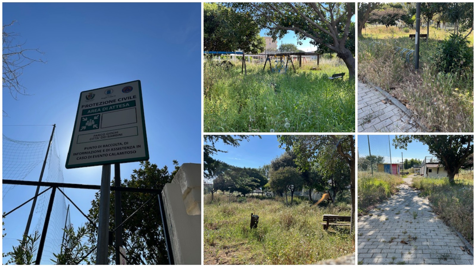 Parco Cacozza abbandonato