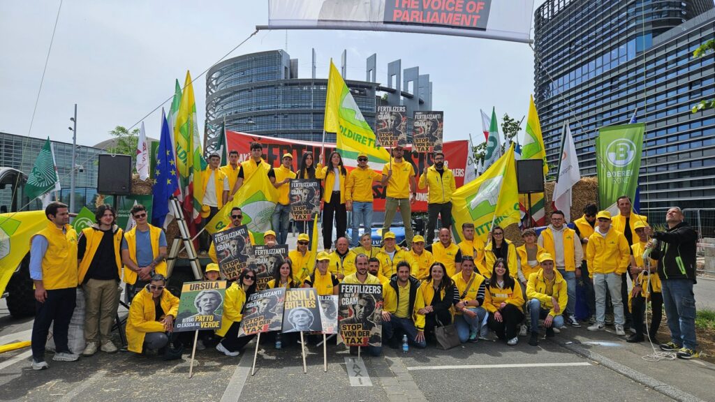 Parisi manifestanti Mobilitazione Coldiretti Strasburgo