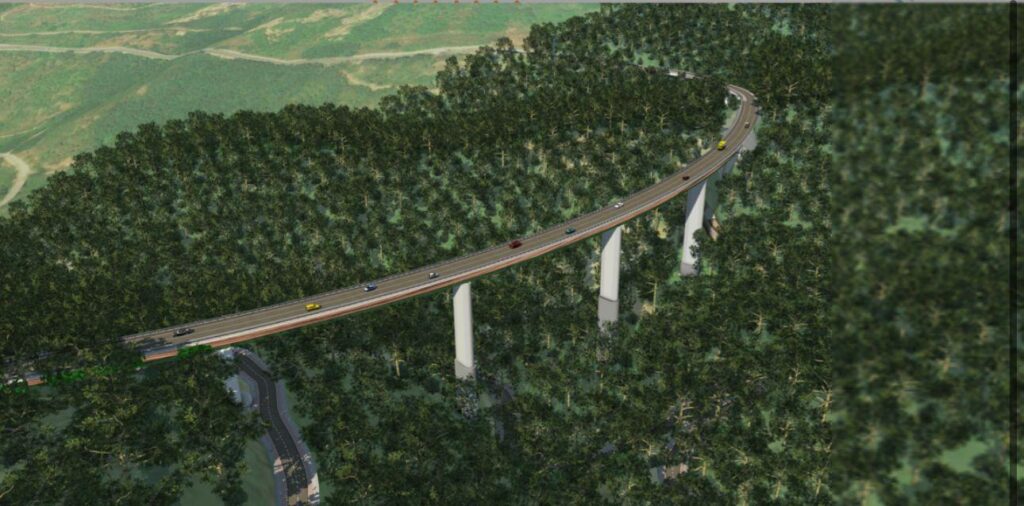 Riproduzione Nuovo Viadotto Cannavino