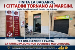 Serrande chiuse segreterie politiche