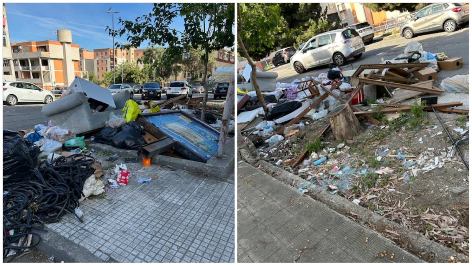 Spazzatura Viale Europa Reggio Calabria