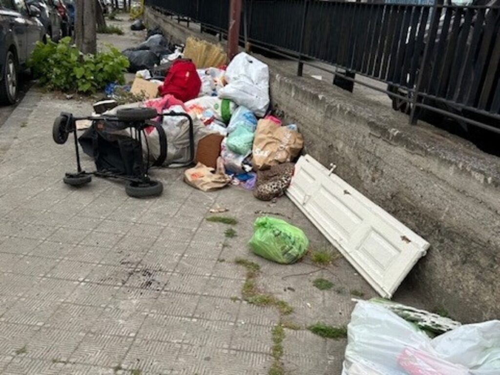 Spazzatura viale Europa