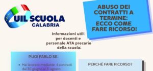 UIL Scuola Calabria ricorso personale ATA