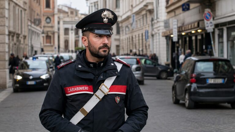 carabiniere in servizio