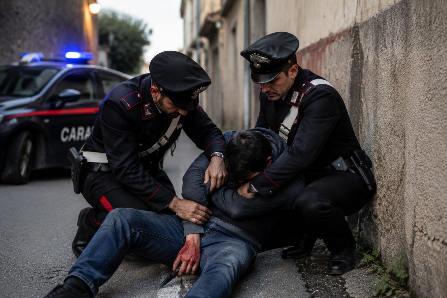 carabinieri salvano giovane