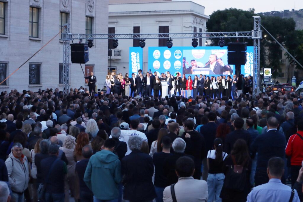 comizio chiusura campagna elettorale cannizzaro