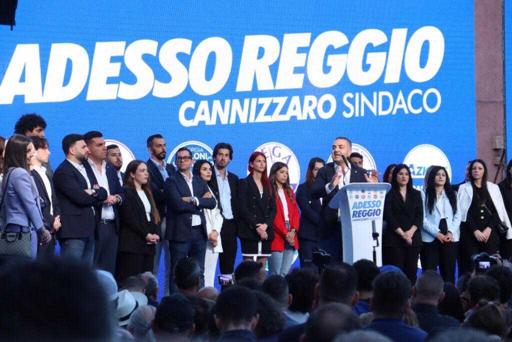 comizio chiusura campagna elettorale cannizzaro