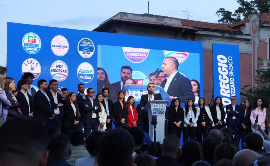 comizio chiusura campagna elettorale cannizzaro