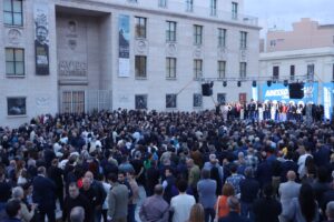 comizio chiusura campagna elettorale cannizzaro