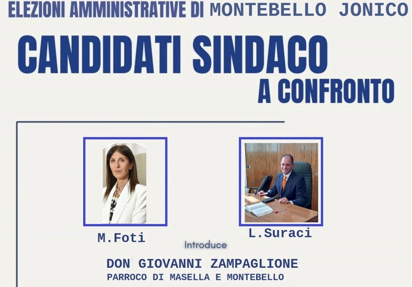 confronto candidati sindaco montebello