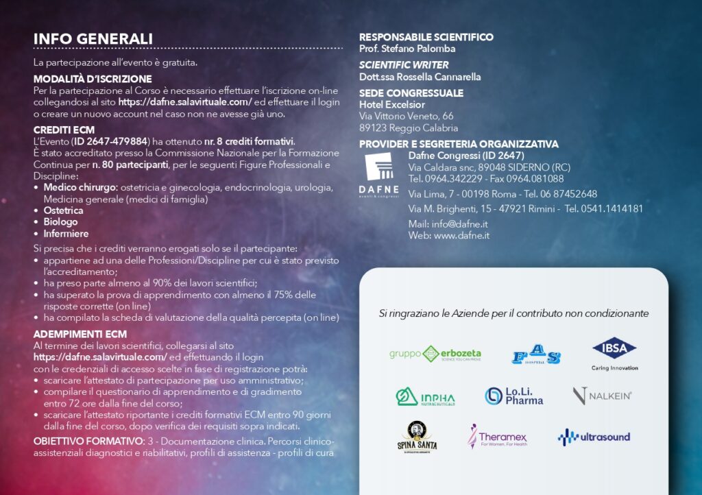congresso “Inositolo e Riproduzione Umana – Consensus Conference Italiana