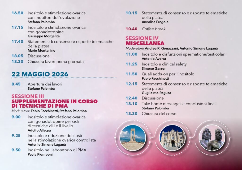 congresso “Inositolo e Riproduzione Umana – Consensus Conference Italiana