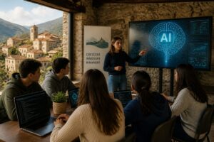 giovani studiano AI