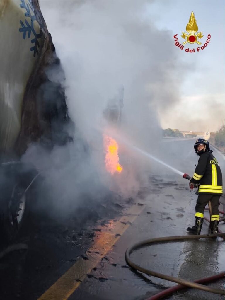 incendio mezzo pesante