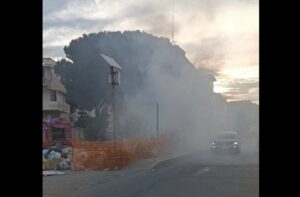 incendio rifiuti