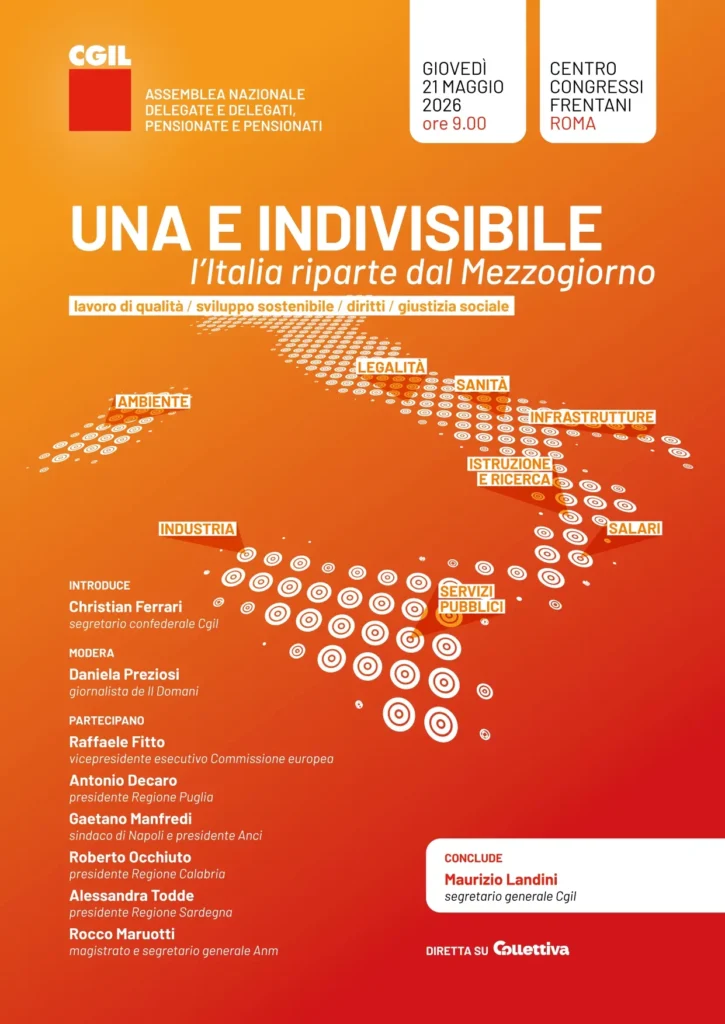 locandina evento assemblea nazionale cgil