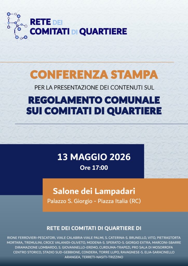 locandina rete comitati di quartiere