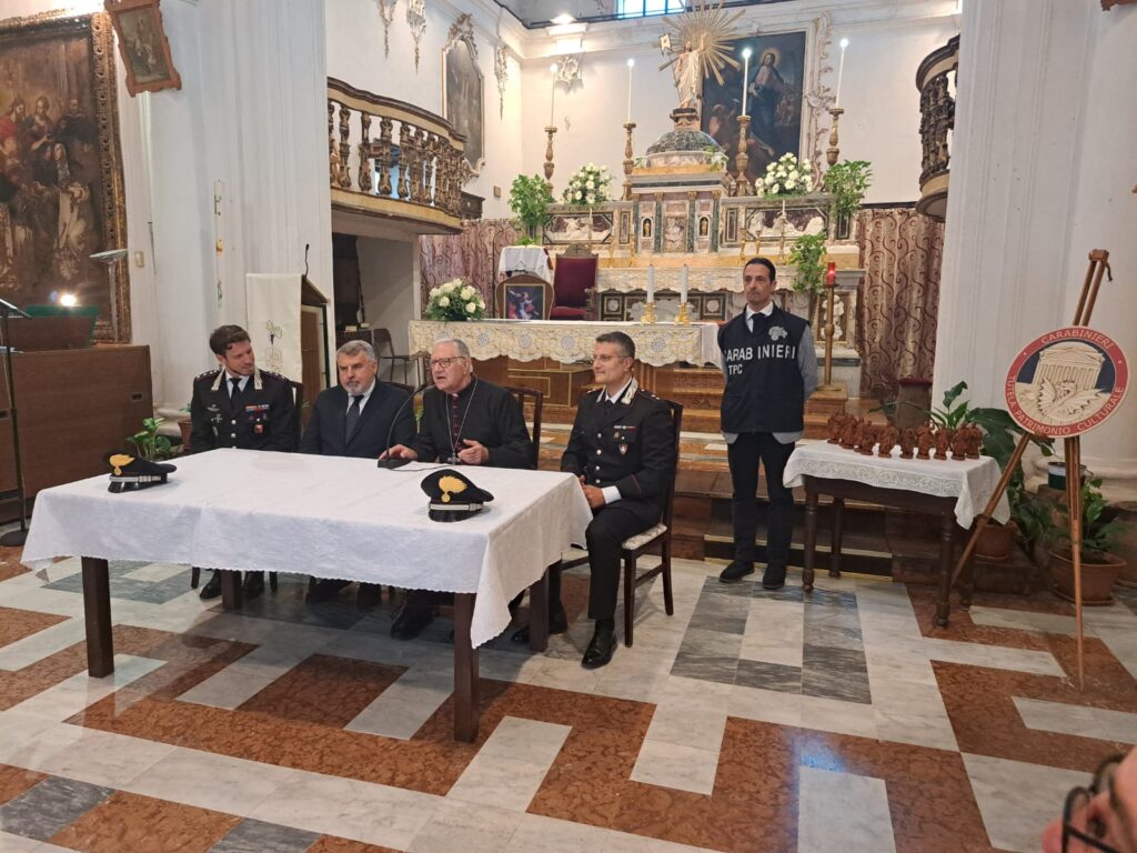 restituzione opere d'arte Milazzo (TPC Palermo