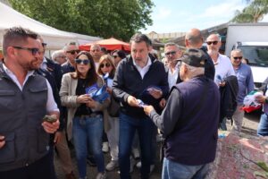 salvini al mercato a botteghelle