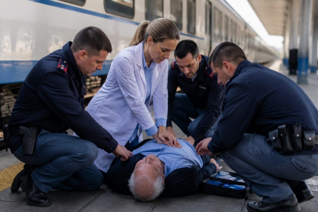 soccorso malore stazione