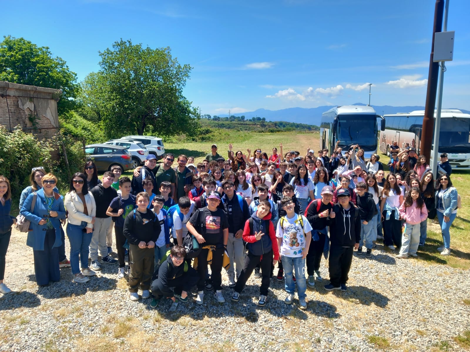 studenti in visita al museo faunistico diorama