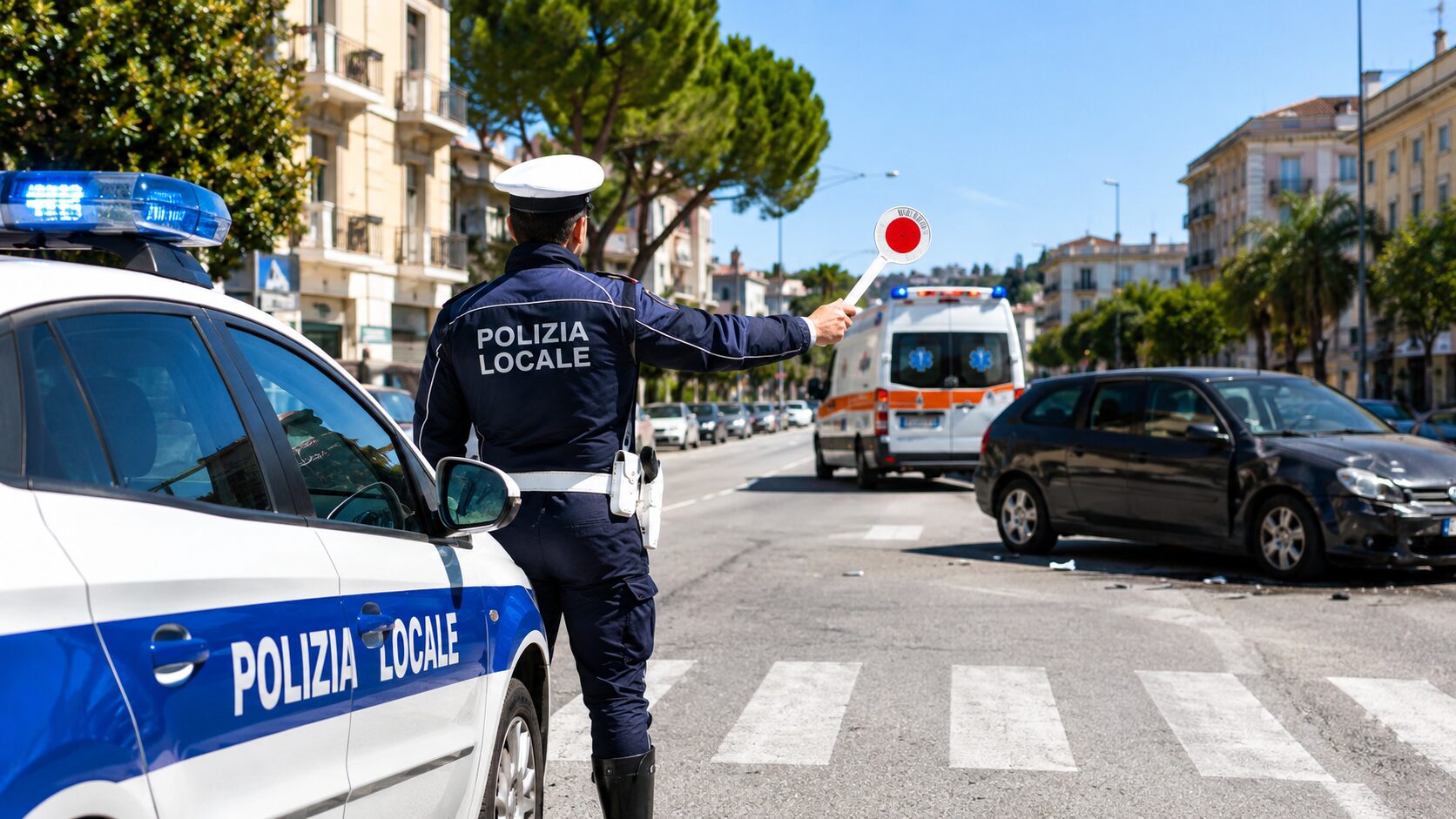 incidente polizia locale