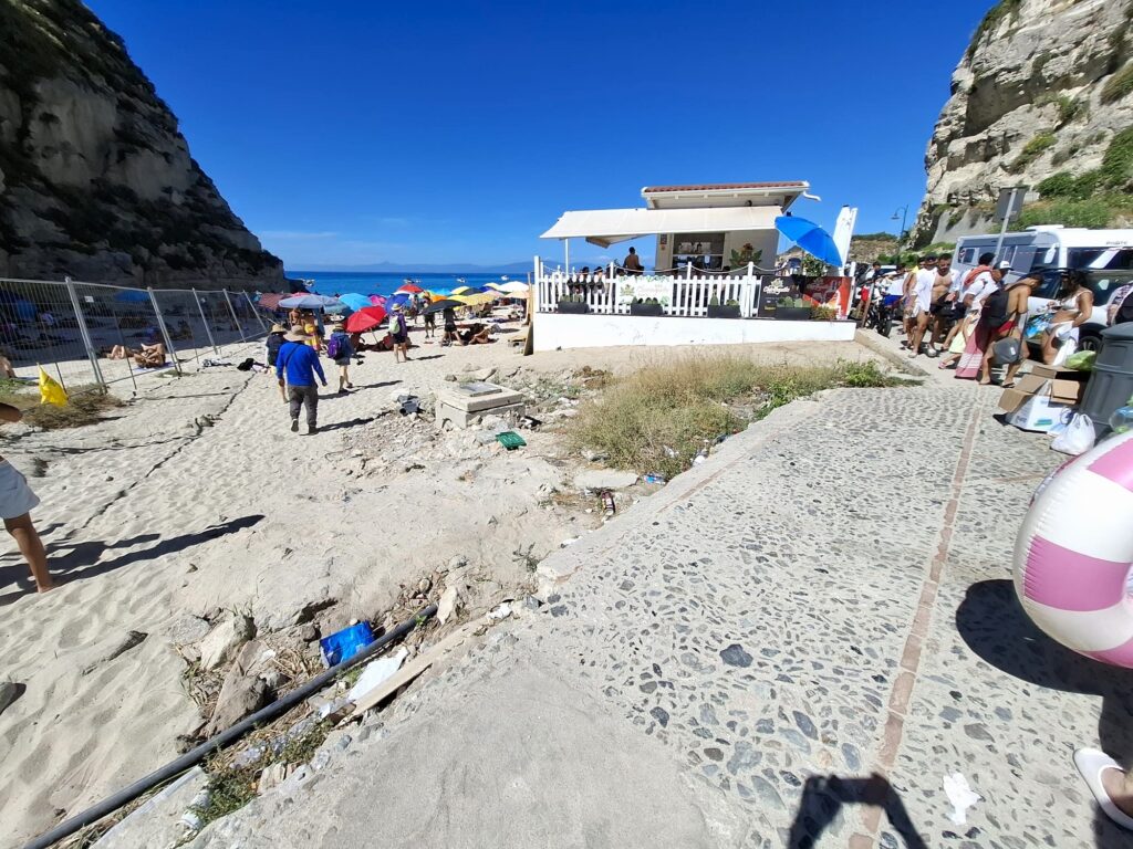 Accesso spiaggia Tropea