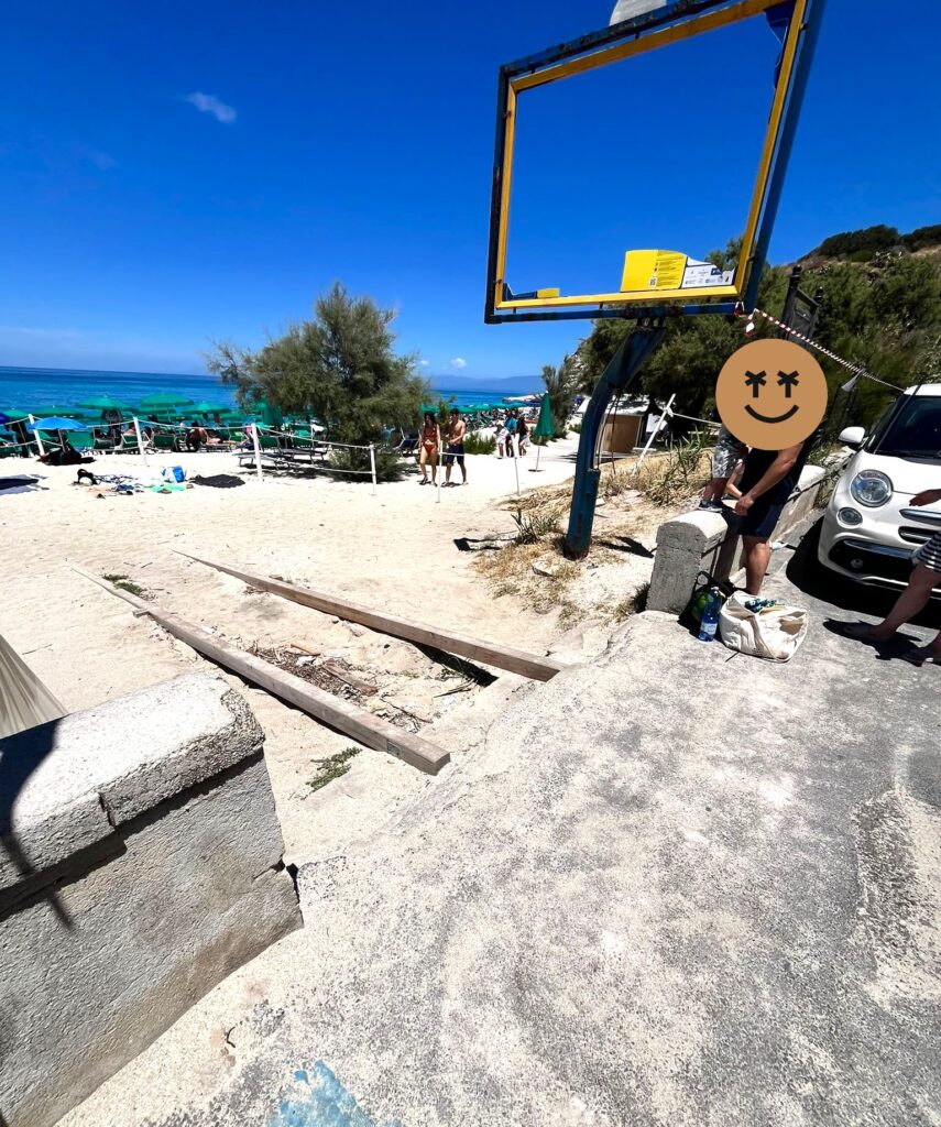 Accesso spiaggia Tropea