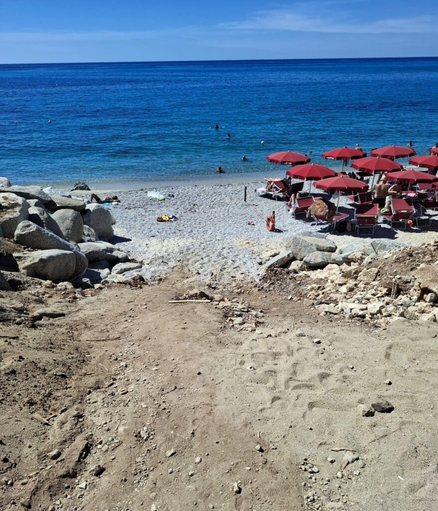 Accesso spiaggia Tropea