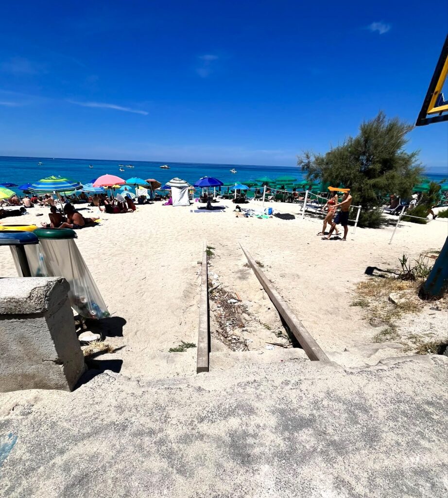Accesso spiaggia Tropea