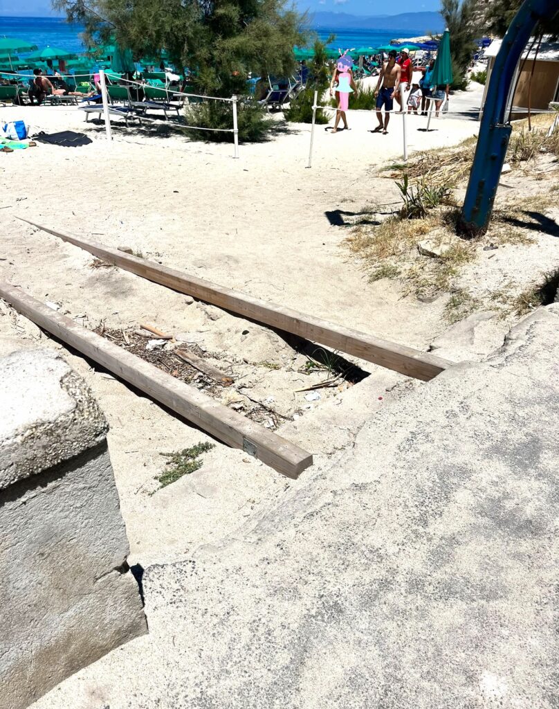 Accesso spiaggia Tropea
