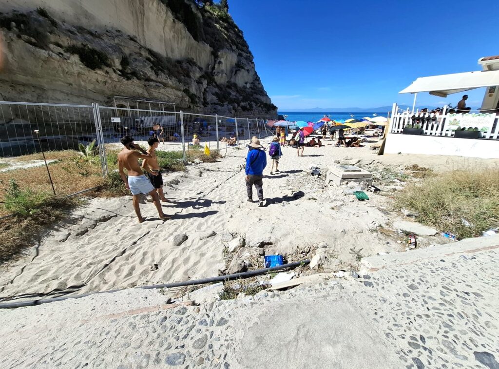 Accesso spiaggia Tropea