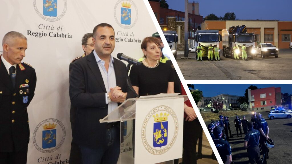 Cannizzaro operazione piazza pulita con polizia municipale e operatori ecologia oggi