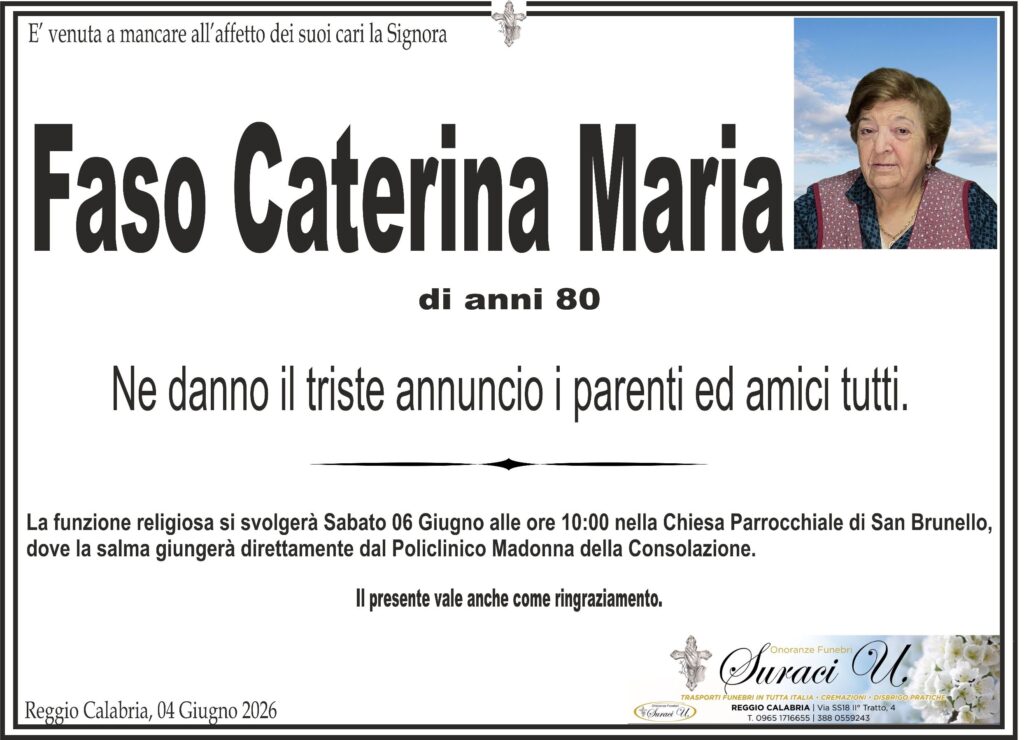 Faso Caterina Maria