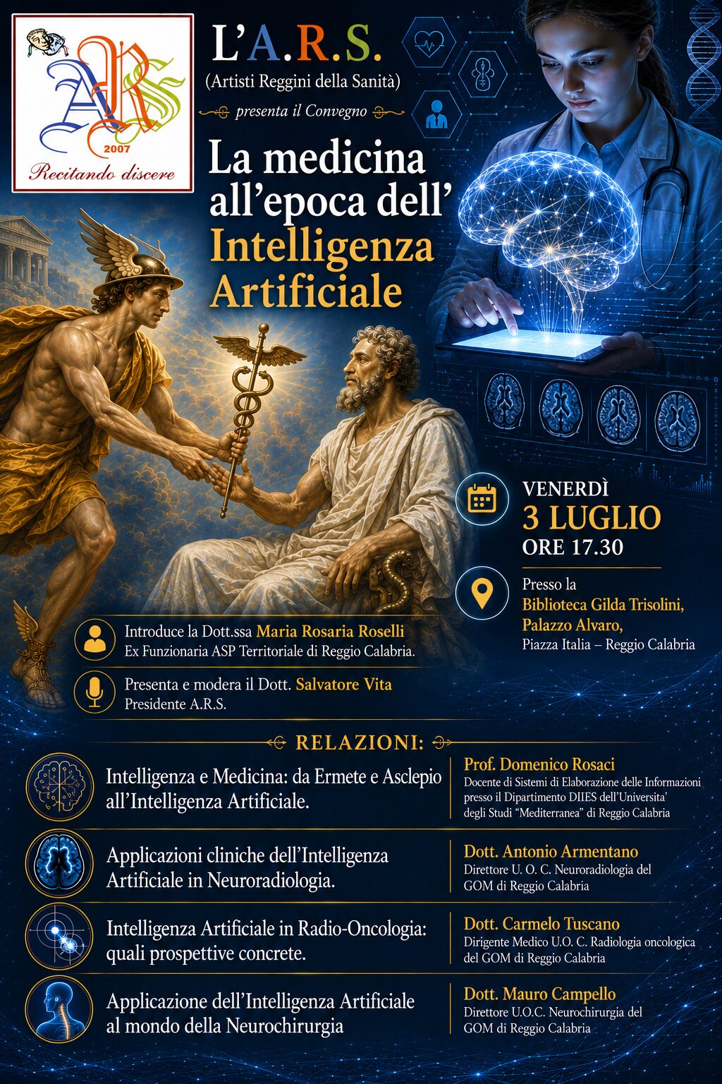 Locandina La Medicina all'epoca dell'intelligenza artificiale