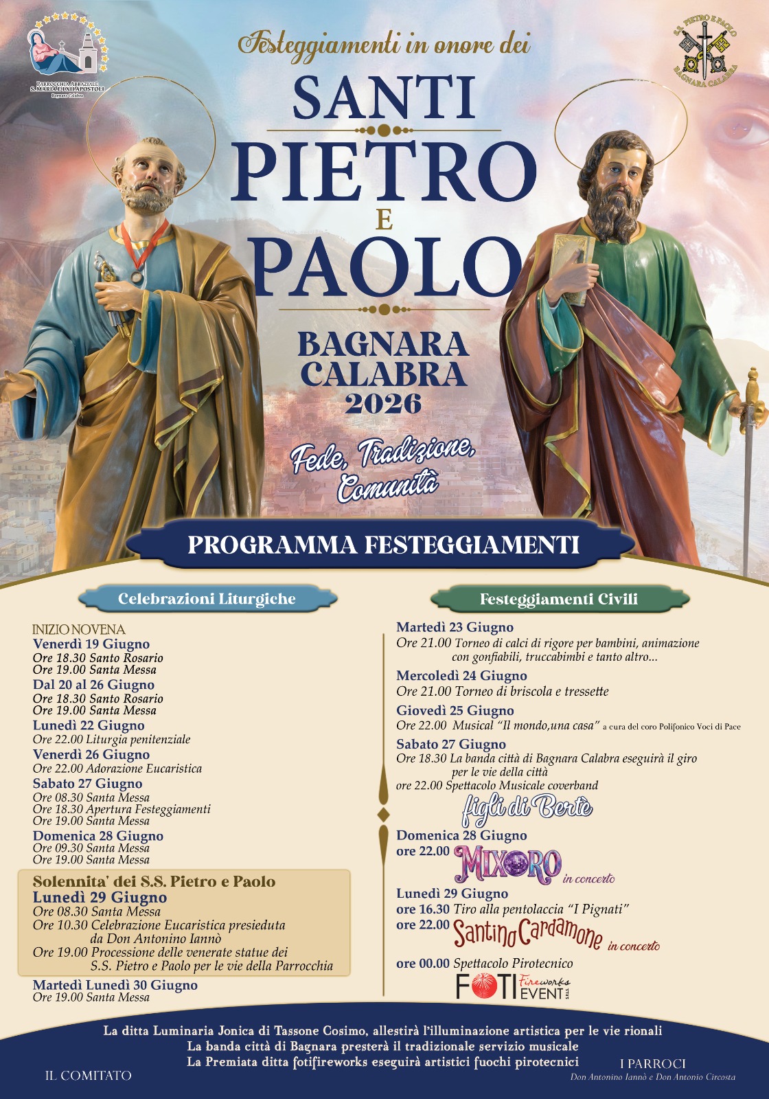 Locandina Santi Pietro e Paolo