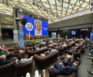Manfred Weber interviene al porto di Catania, meeting Forza Italia-PPE
