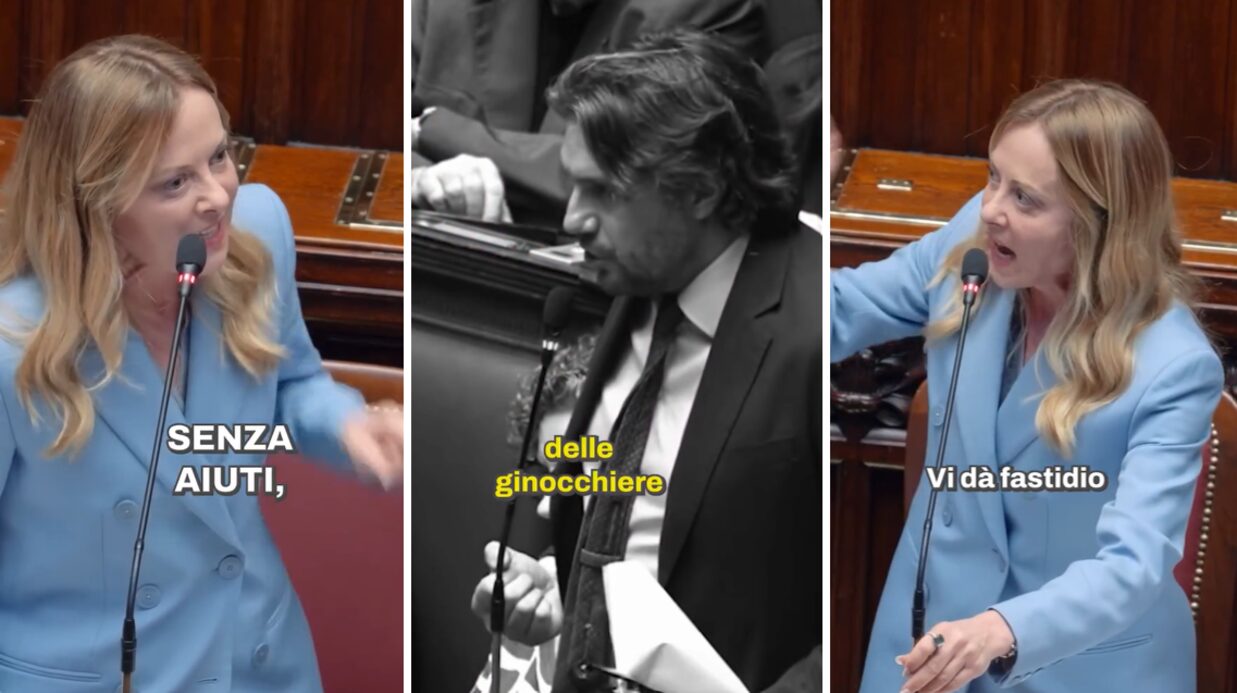 Meloni e Silvestri frase sessista ginocchiere