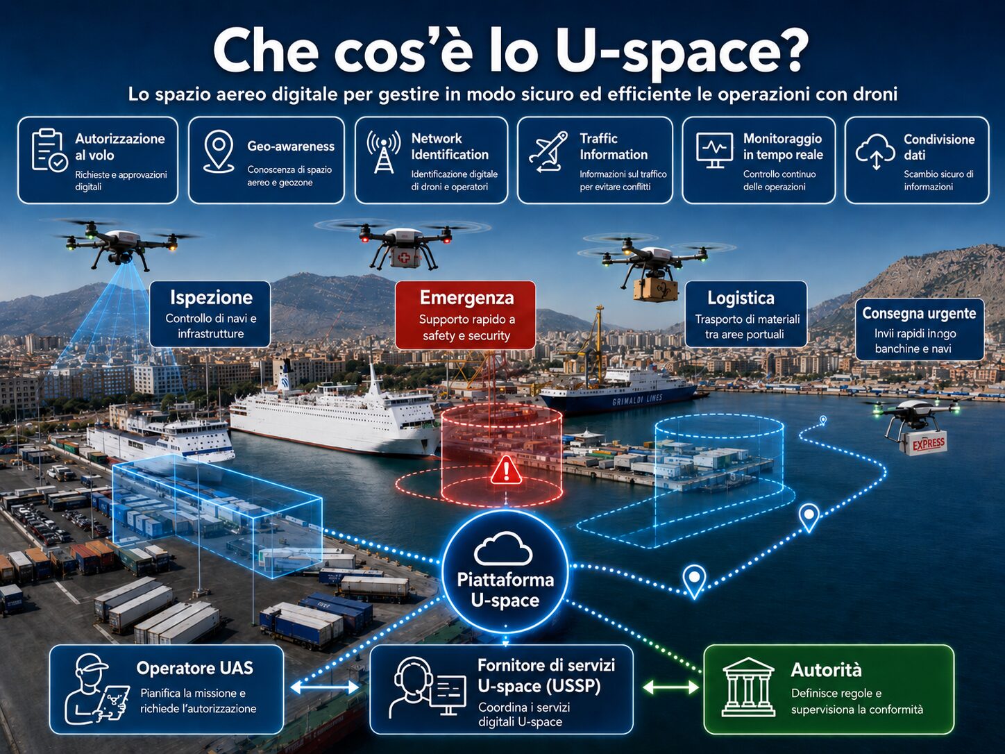 U-space porto di Palermo