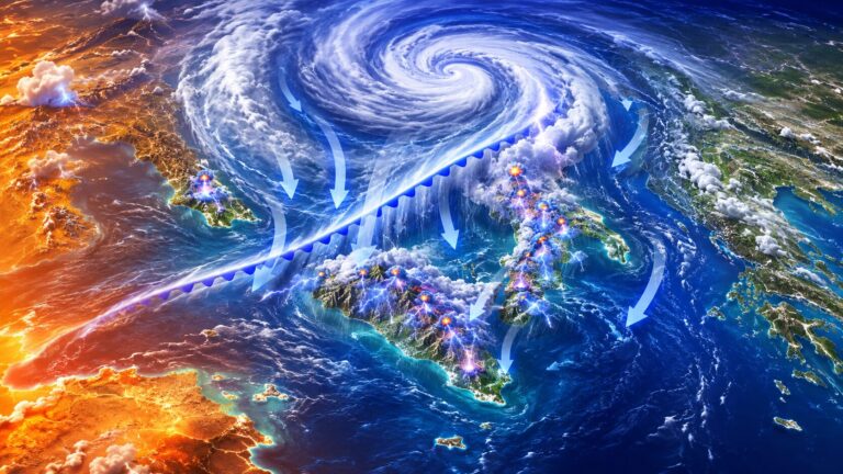 Allerta Meteo, forte maltempo in arrivo anche all’estremo Sud: tutti i dettagli sul ciclone che tra venerdì e sabato si abbatterà su Calabria e Sicilia