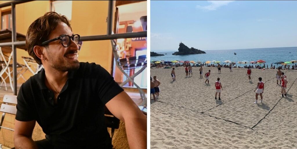 antonio labate e torneo beach rugby palmi