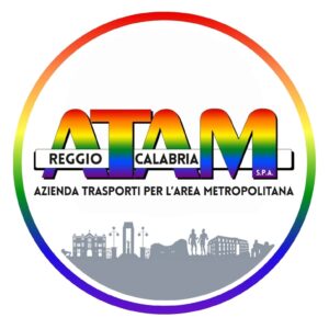 atam con il logo pride