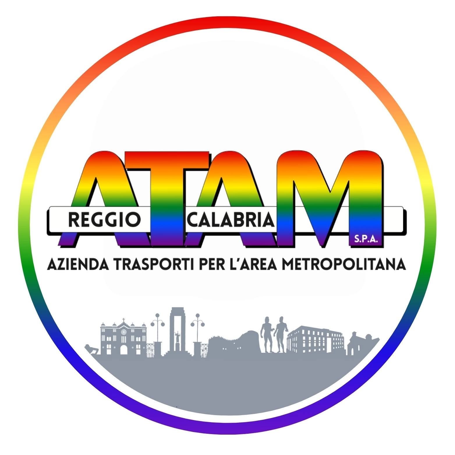 atam con il logo pride